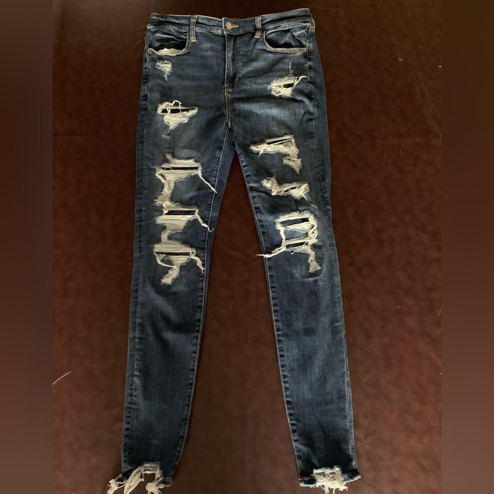 American Eagle Super High Rise Jeggings 12 Long